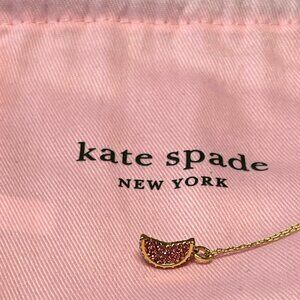Gold and Pink Kate Spade grapefruit necklace